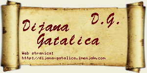 Dijana Gatalica vizit kartica